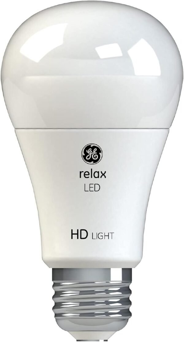 GE Relax LED Light Bulbs, 60 Watt, Soft White, A19 (4 Pack)